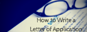 How to write letter application